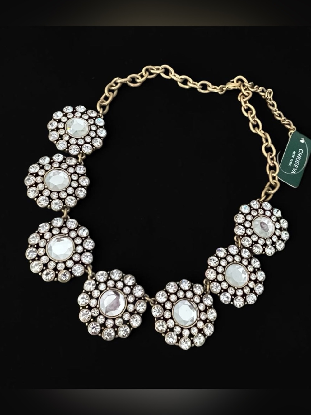 Sparkling Rhinestone Crystal Statement Necklace